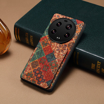 Xiaomi 13 Ultra Dual Card Slot Holder Phone Case – Patterned Design, Scratch & Dirt Protection, Convenient Holder