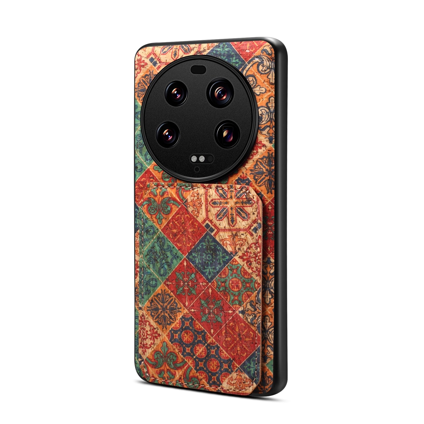 Xiaomi 13 Ultra Dual Card Slot Holder Phone Case – Patterned Design, Scratch & Dirt Protection, Convenient Holder