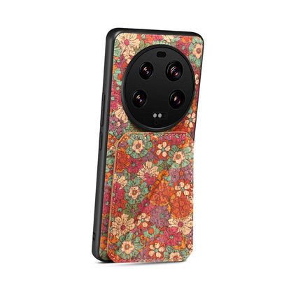 Xiaomi 13 Ultra Dual Card Slot Holder Phone Case – Patterned Design, Scratch & Dirt Protection, Convenient Holder