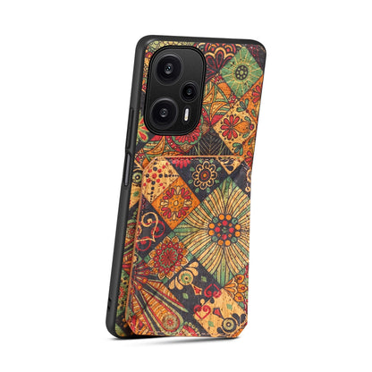 Xiaomi Redmi Note 12 Turbo Dual Card Slot Holder Phone Case – Patterned Design, Scratch & Dirt Protection, Convenient Holder