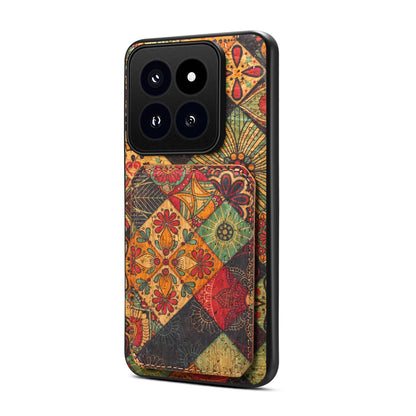 Xiaomi 14 Pro Dual Card Slot Holder Phone Case – Patterned Design, Scratch & Dirt Protection, Convenient Holder