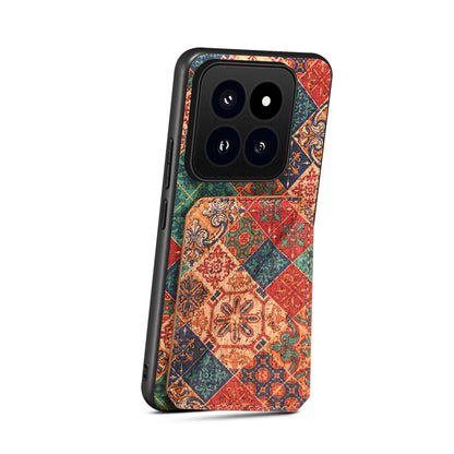 Xiaomi 14 Pro Dual Card Slot Holder Phone Case – Patterned Design, Scratch & Dirt Protection, Convenient Holder