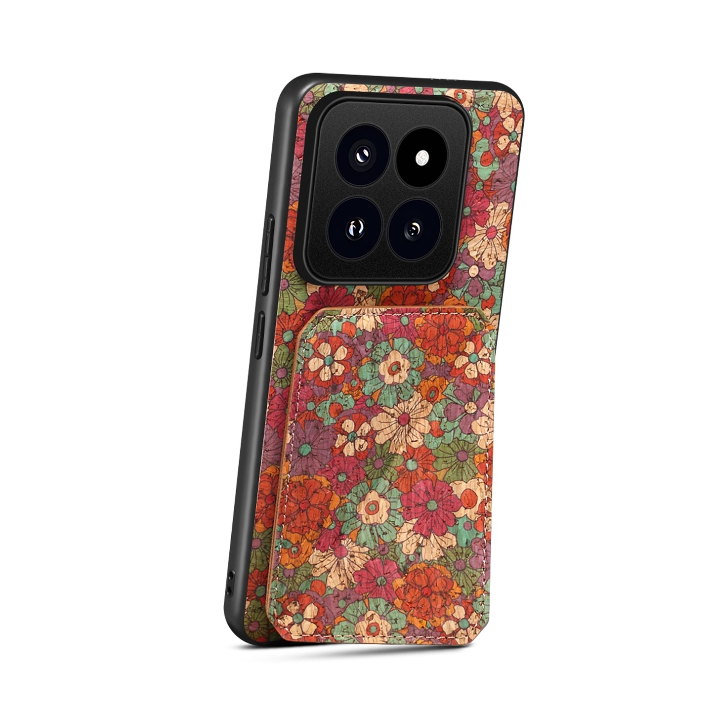 Xiaomi 14 Pro Dual Card Slot Holder Phone Case – Patterned Design, Scratch & Dirt Protection, Convenient Holder