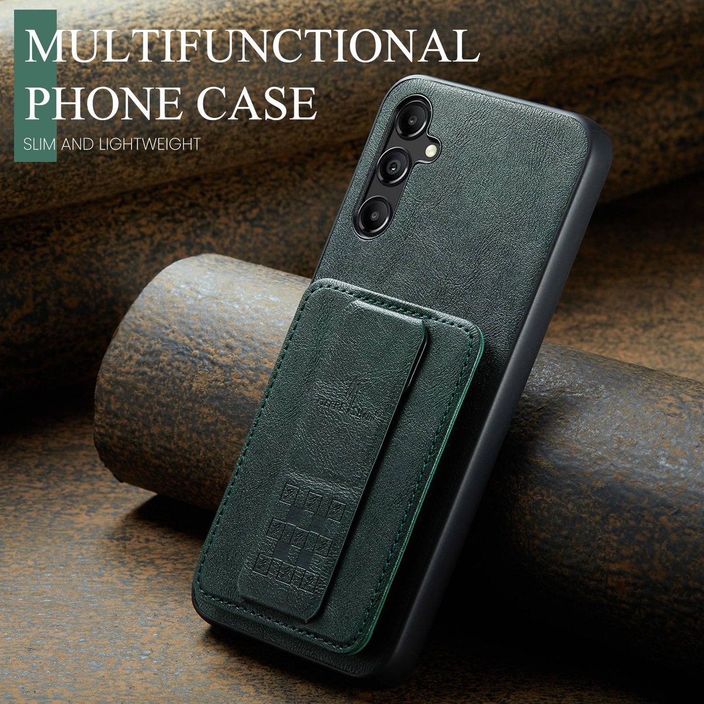 Samsung Galaxy A13 5G Card Holder Back Phone Case - Oil Wax Cow Leather