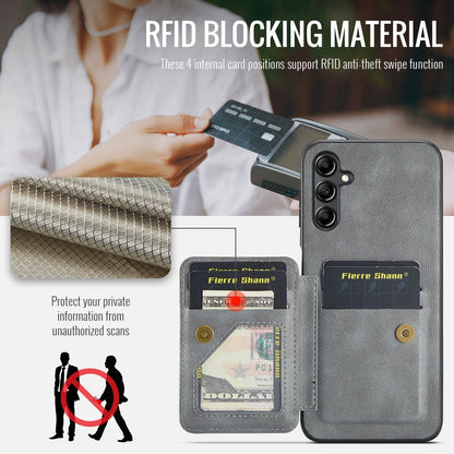 Samsung Galaxy A13 5G Card Holder Back Phone Case - Oil Wax Cow Leather