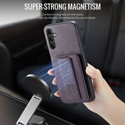 Samsung Galaxy A13 5G Card Holder Back Phone Case - Oil Wax Cow Leather