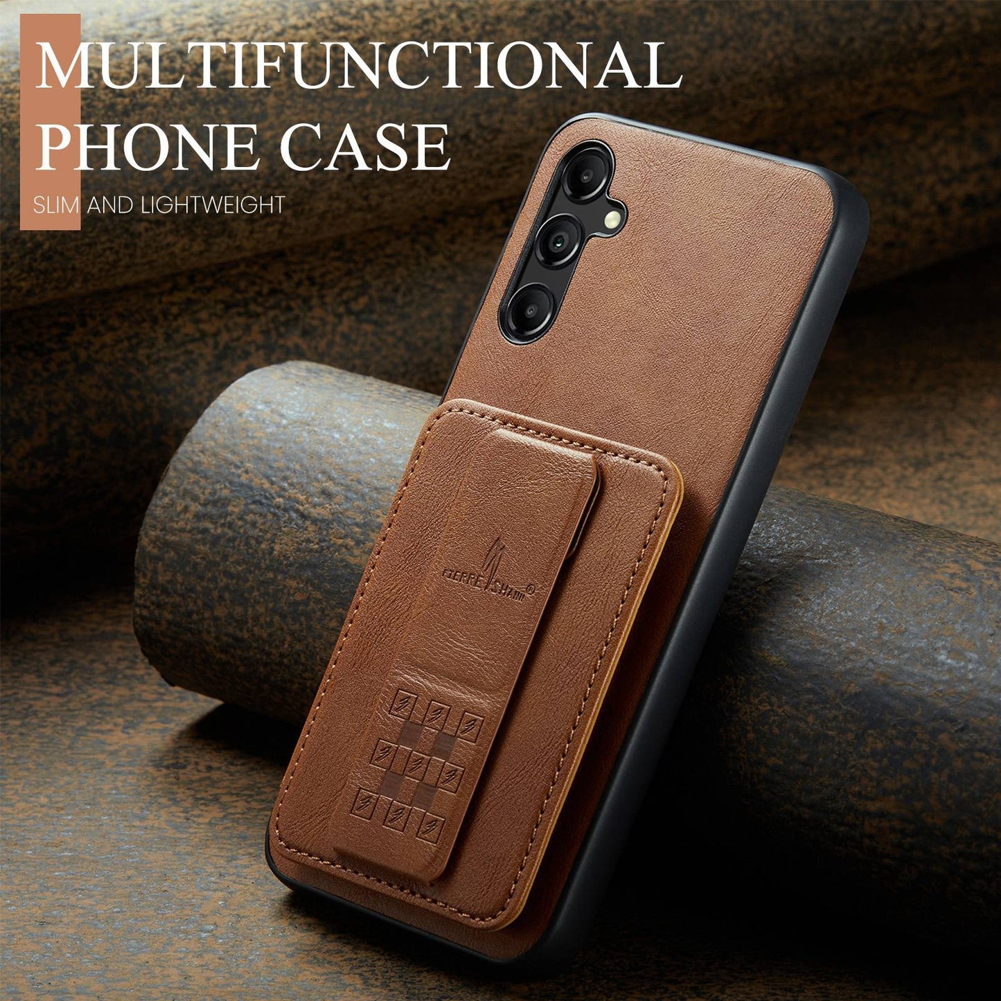 Samsung Galaxy A13 5G Card Holder Back Phone Case - Oil Wax Cow Leather