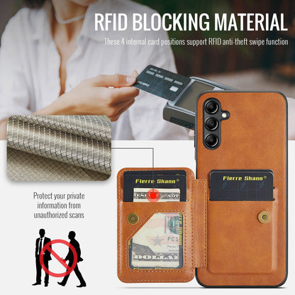 Samsung Galaxy A13 5G Card Holder Back Phone Case - Oil Wax Cow Leather