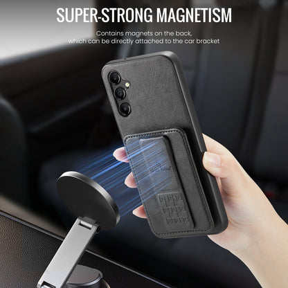 Samsung Galaxy A14 5G Card Holder Back Phone Case - Oil Wax Cow Leather