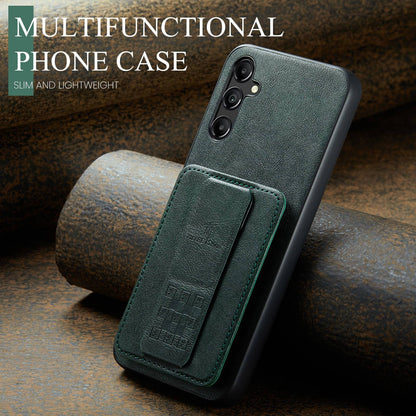 Samsung Galaxy A14 5G Card Holder Back Phone Case - Oil Wax Cow Leather