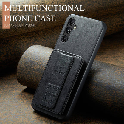 Samsung Galaxy A15 5G Card Holder Back Phone Case - Oil Wax Cow Leather