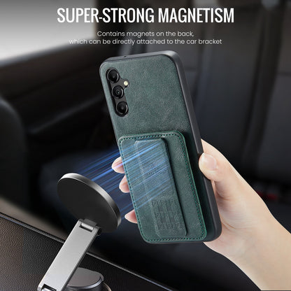 Samsung Galaxy A15 5G Card Holder Back Phone Case - Oil Wax Cow Leather
