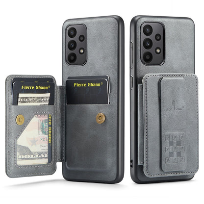 Samsung Galaxy A23 5G Card Holder Back Phone Case - Oil Wax Cow Leather