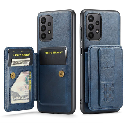 Samsung Galaxy A23 5G Card Holder Back Phone Case - Oil Wax Cow Leather