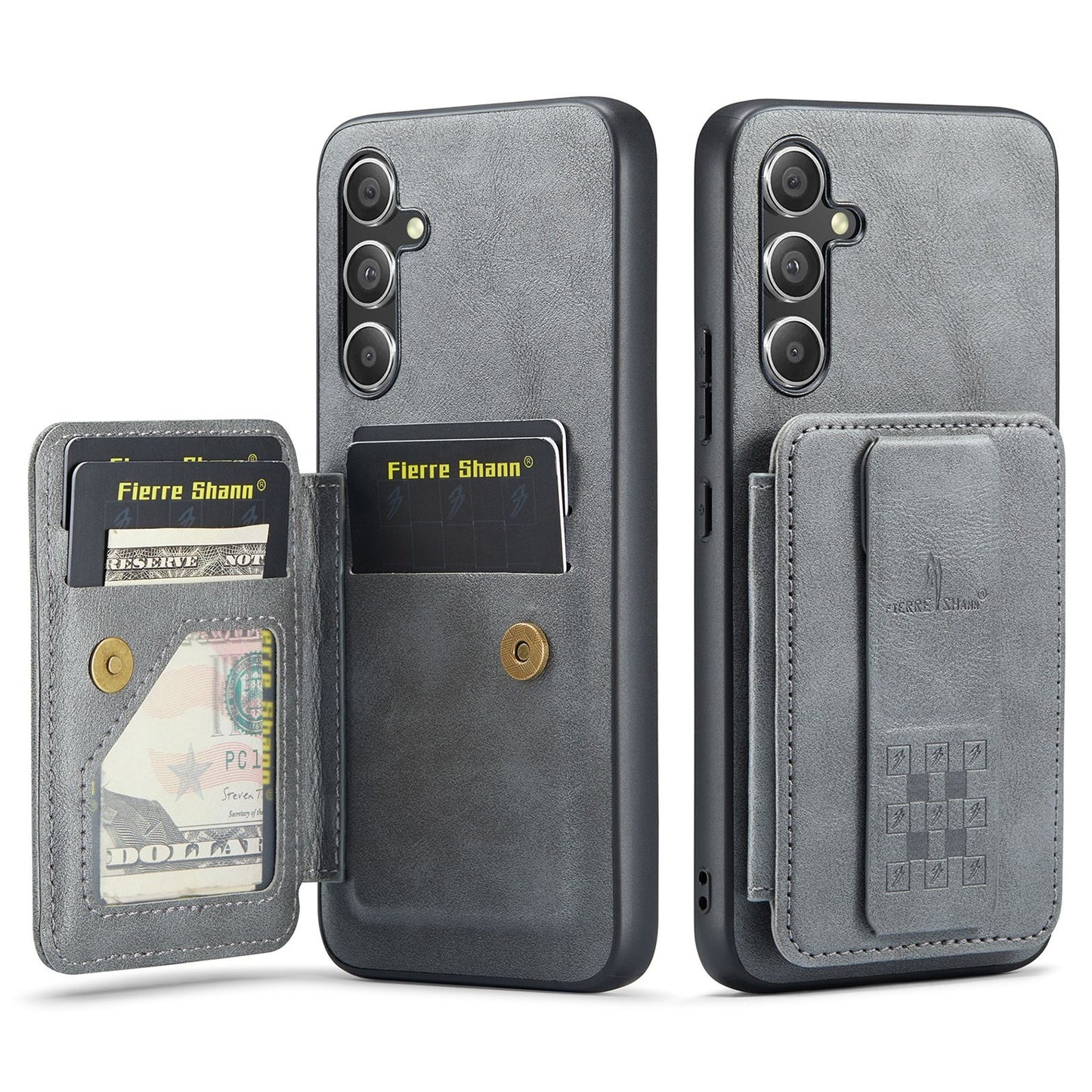 Samsung Galaxy A24 5G Card Holder Back Phone Case - Oil Wax Cow Leather