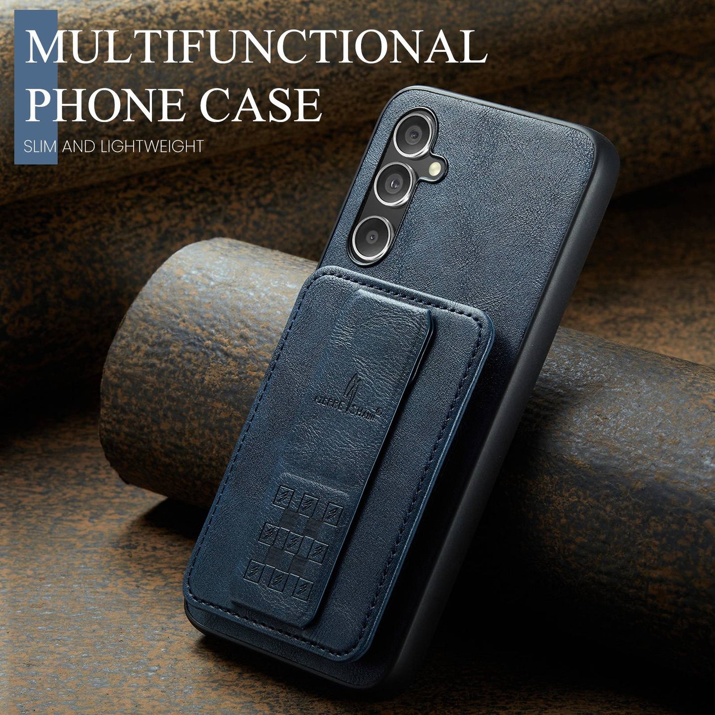 Samsung Galaxy A24 5G Card Holder Back Phone Case - Oil Wax Cow Leather