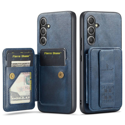 Samsung Galaxy A25 5G Card Holder Back Phone Case - Oil Wax Cow Leather