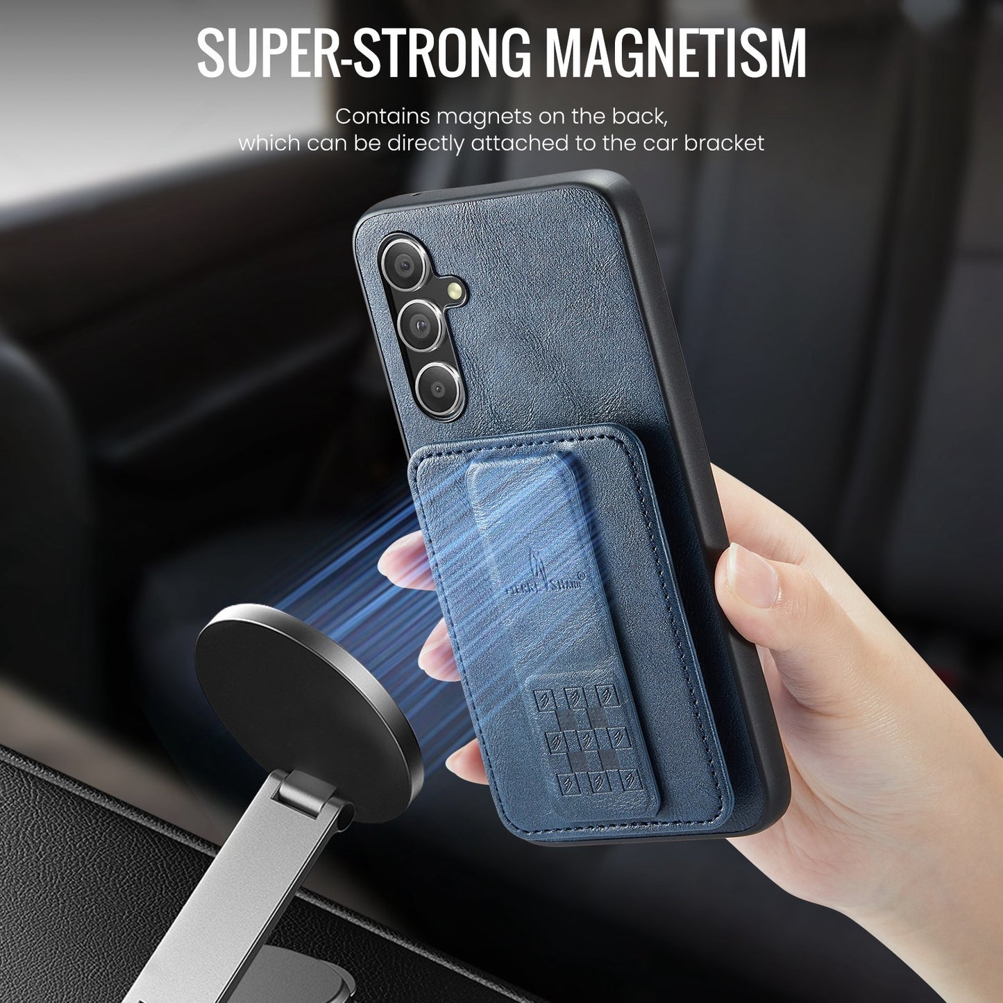 Samsung Galaxy A25 5G Card Holder Back Phone Case - Oil Wax Cow Leather