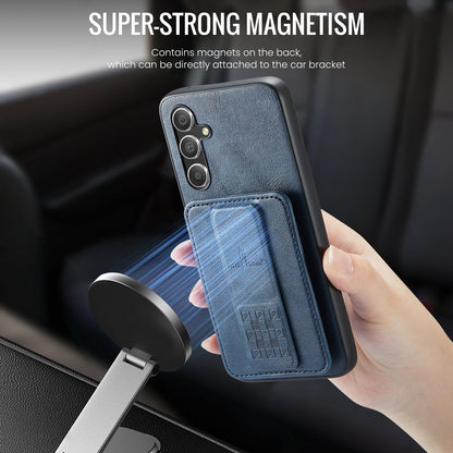 Samsung Galaxy A25 5G Card Holder Back Phone Case - Oil Wax Cow Leather