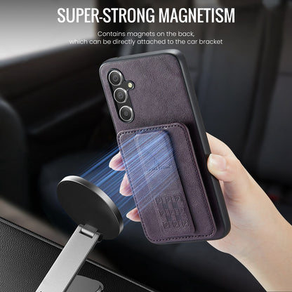 Samsung Galaxy A25 5G Card Holder Back Phone Case - Oil Wax Cow Leather