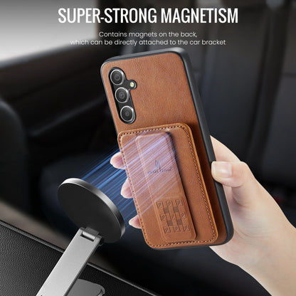 Samsung Galaxy A25 5G Card Holder Back Phone Case - Oil Wax Cow Leather