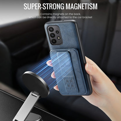 Samsung Galaxy A33 5G Card Holder Back Phone Case - Oil Wax Cow Leather