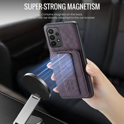 Samsung Galaxy A33 5G Card Holder Back Phone Case - Oil Wax Cow Leather
