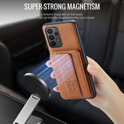 Samsung Galaxy A33 5G Card Holder Back Phone Case - Oil Wax Cow Leather