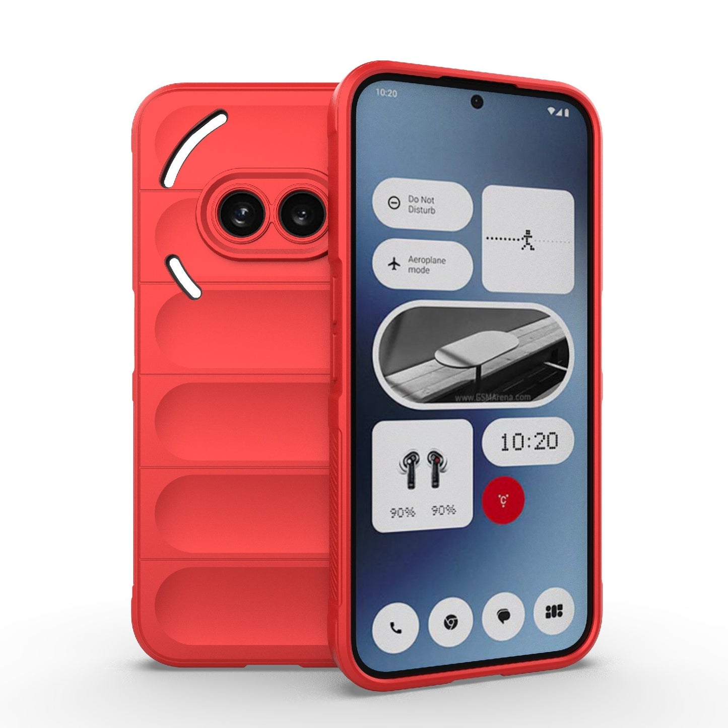 Nothing Phone 2A Magic Shield TPU + Flannel Phone Case: Durable, Non-toxic, Easy Access, Stylish Design