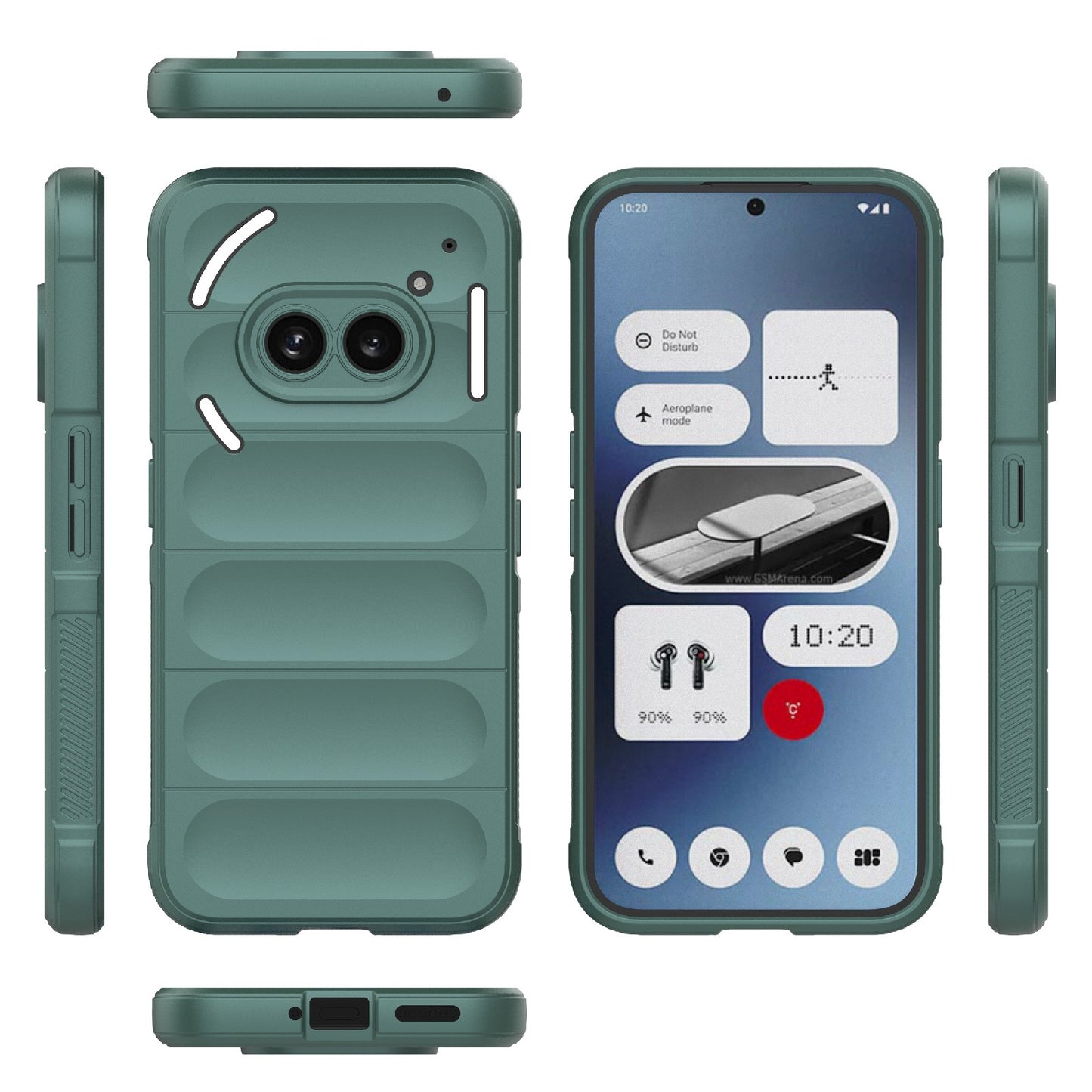 Nothing Phone 2A Magic Shield TPU + Flannel Phone Case: Durable, Non-toxic, Easy Access, Stylish Design