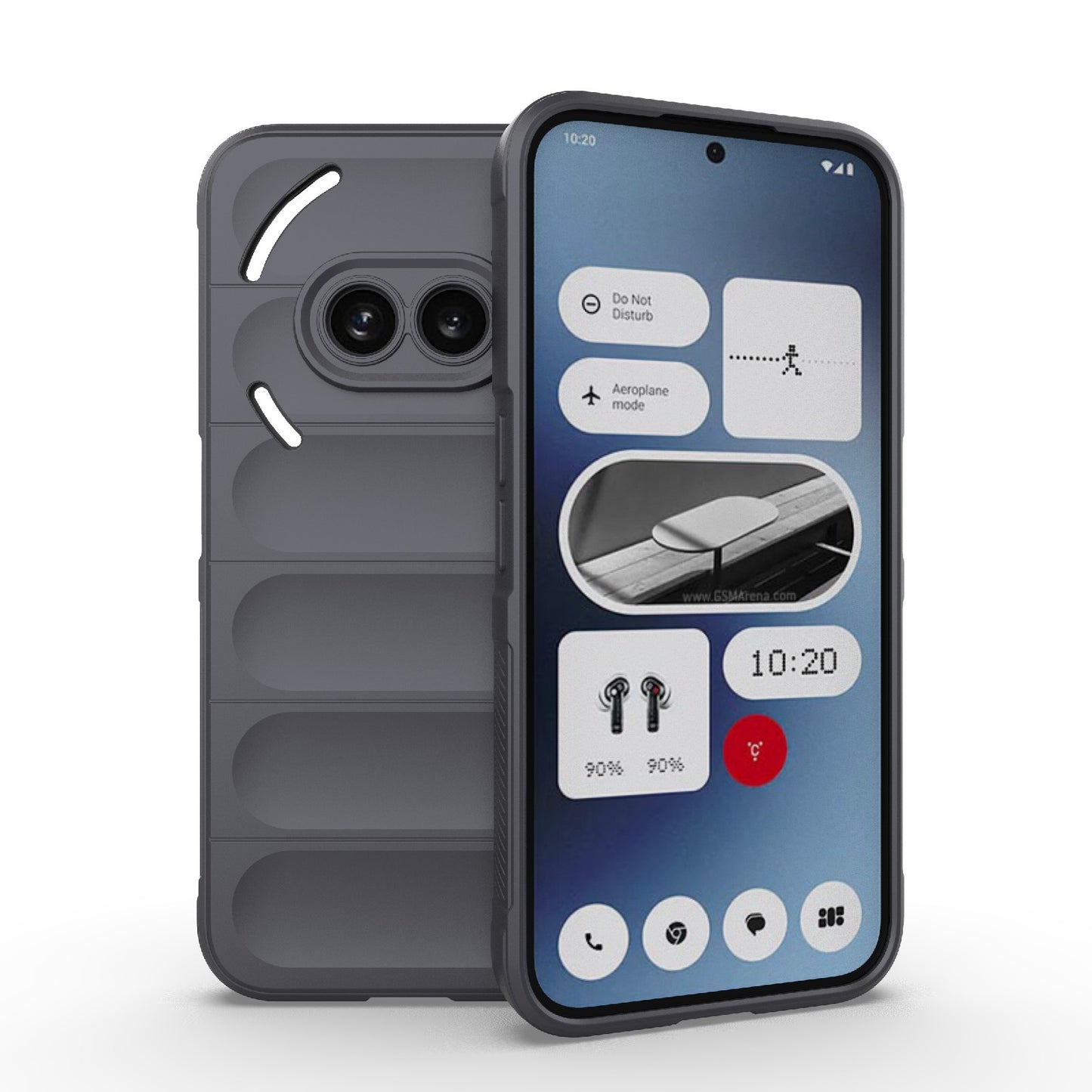 Nothing Phone 2A Magic Shield TPU + Flannel Phone Case: Durable, Non-toxic, Easy Access, Stylish Design