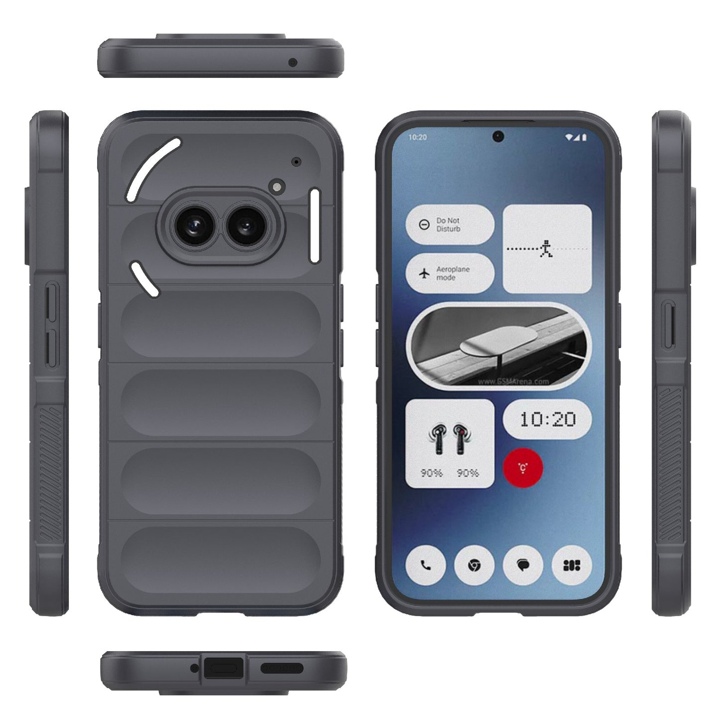 Nothing Phone 2A Magic Shield TPU + Flannel Phone Case: Durable, Non-toxic, Easy Access, Stylish Design