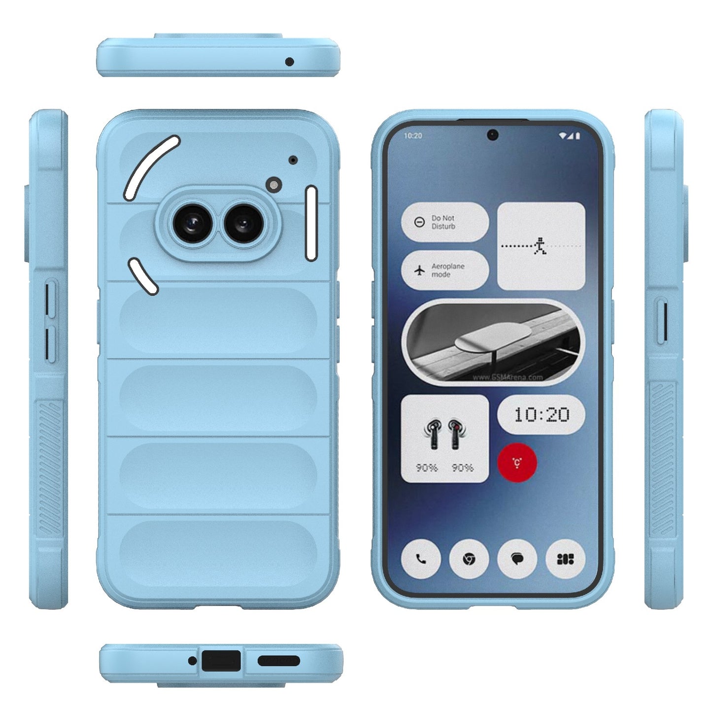 Nothing Phone 2A Magic Shield TPU + Flannel Phone Case: Durable, Non-toxic, Easy Access, Stylish Design