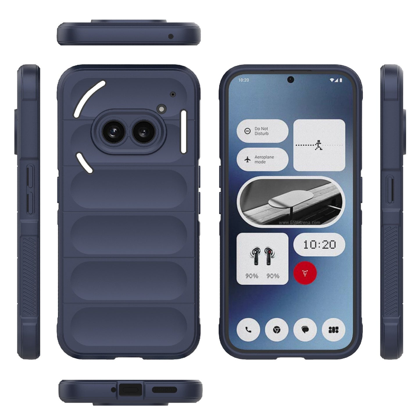 Nothing Phone 2A Magic Shield TPU + Flannel Phone Case: Durable, Non-toxic, Easy Access, Stylish Design