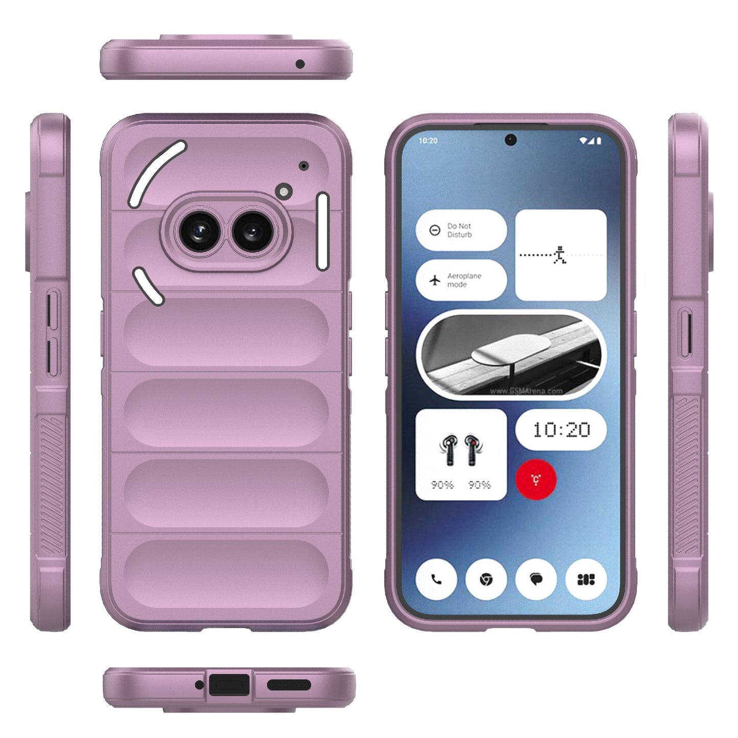 Nothing Phone 2A Magic Shield TPU + Flannel Phone Case: Durable, Non-toxic, Easy Access, Stylish Design