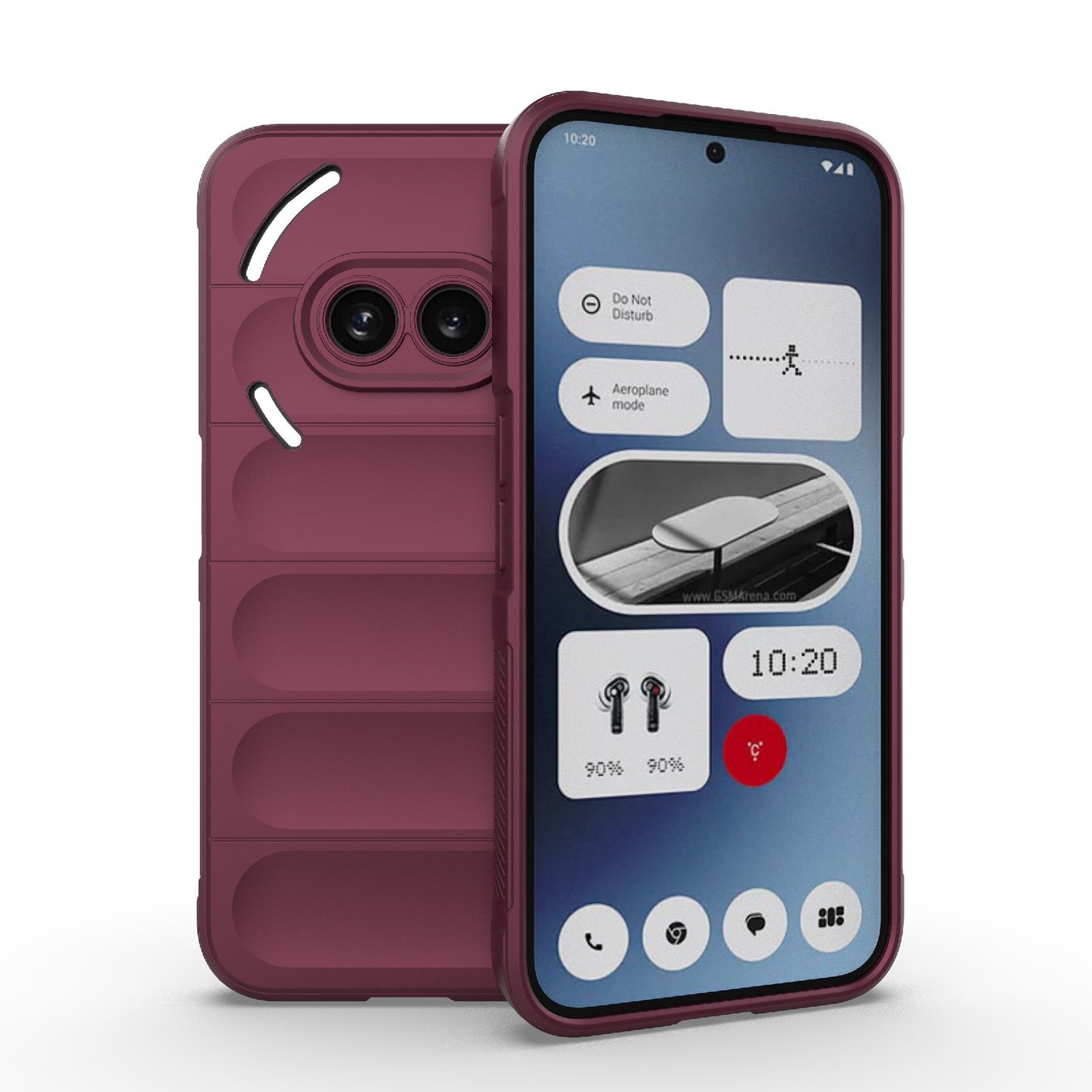 Nothing Phone 2A Magic Shield TPU + Flannel Phone Case: Durable, Non-toxic, Easy Access, Stylish Design