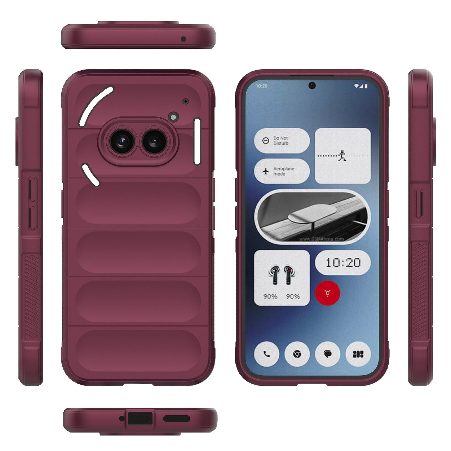 Nothing Phone 2A Magic Shield TPU + Flannel Phone Case: Durable, Non-toxic, Easy Access, Stylish Design