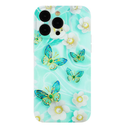 iPhone 15 Pro Max TPU Phone Case with Colourful Painting Pattern – Wear-Resistant and Lightweight