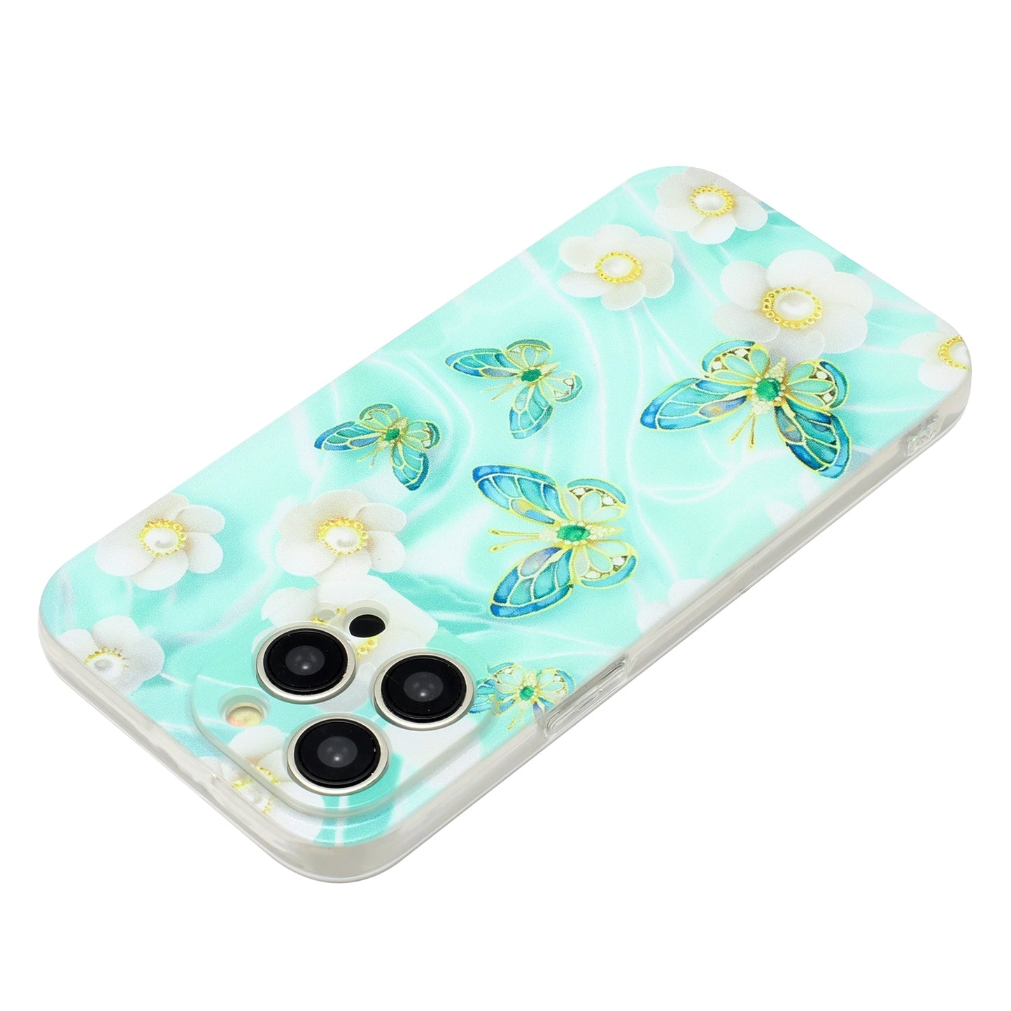 iPhone 15 Pro Max TPU Phone Case with Colourful Painting Pattern – Wear-Resistant and Lightweight