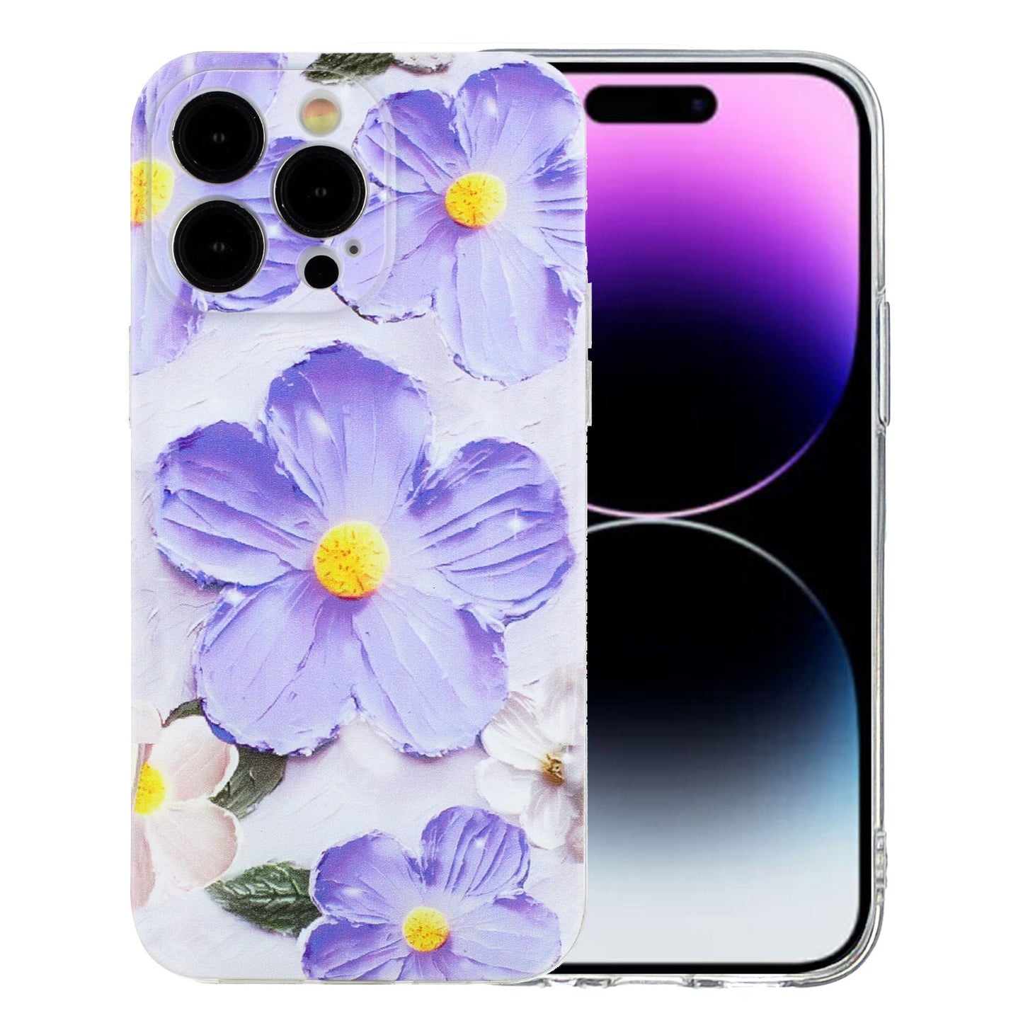 iPhone 15 Pro Max TPU Phone Case with Colourful Painting Pattern – Wear-Resistant and Lightweight
