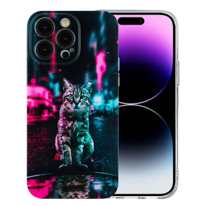 iPhone 15 Pro Max TPU Phone Case with Colourful Painting Pattern – Wear-Resistant and Lightweight