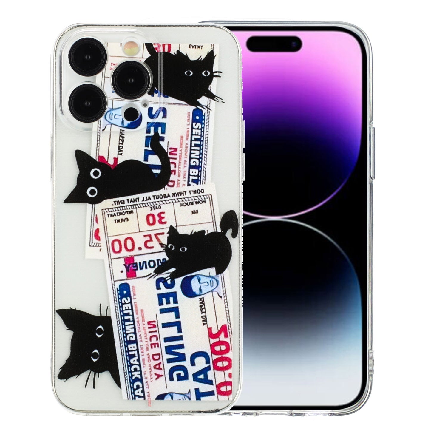 iPhone 15 Pro Max TPU Phone Case with Colourful Painting Pattern – Wear-Resistant and Lightweight