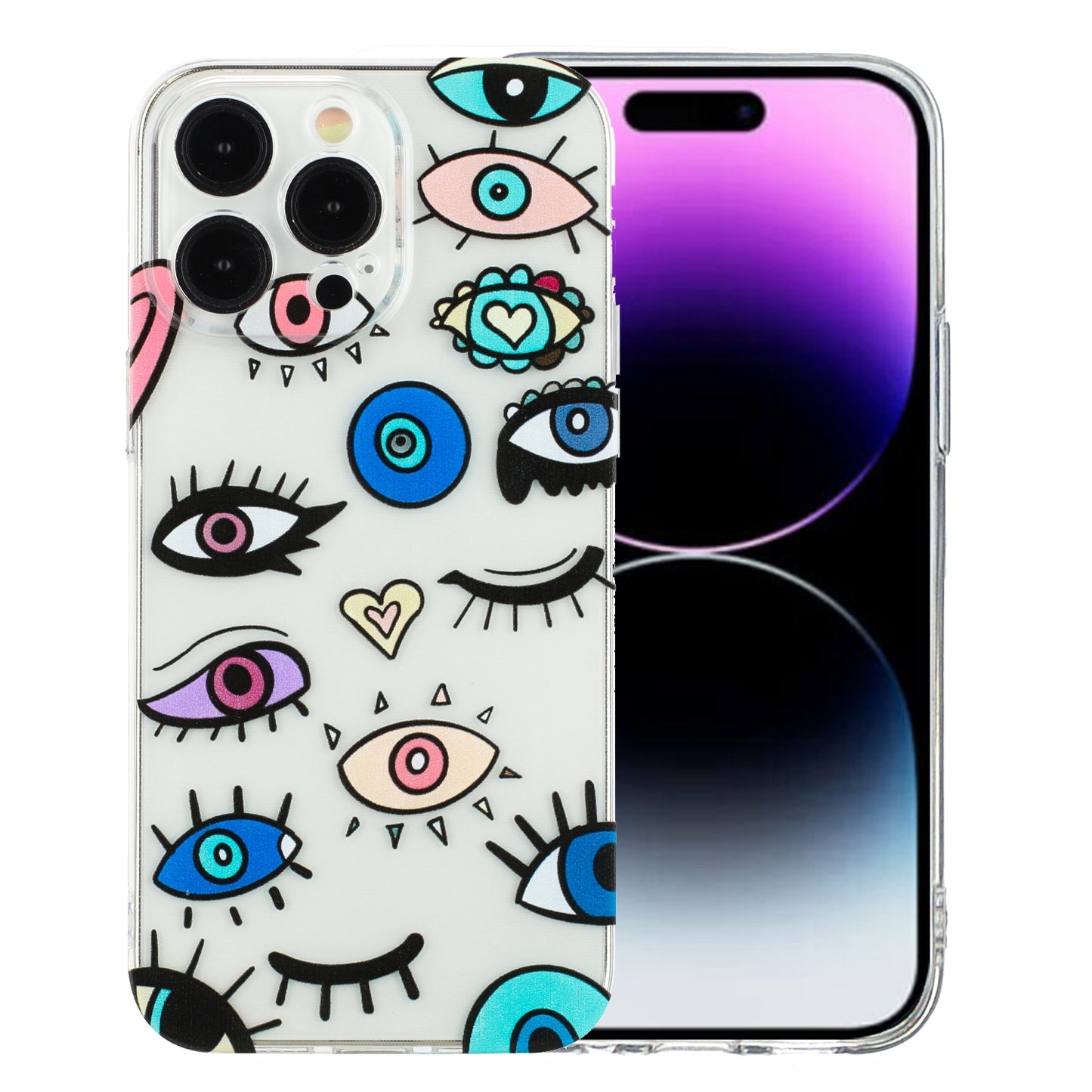 iPhone 15 Pro Max TPU Phone Case with Colourful Painting Pattern – Wear-Resistant and Lightweight