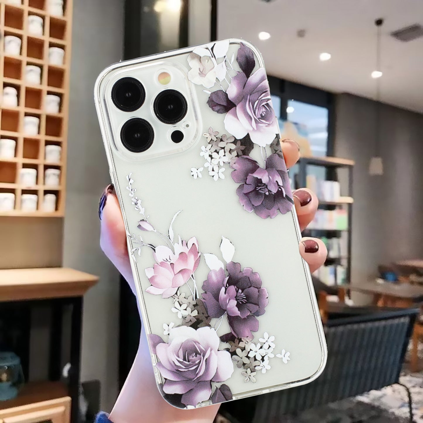 iPhone 15 Pro TPU Phone Case with Colourful Painting Pattern – Wear-Resistant and Lightweight
