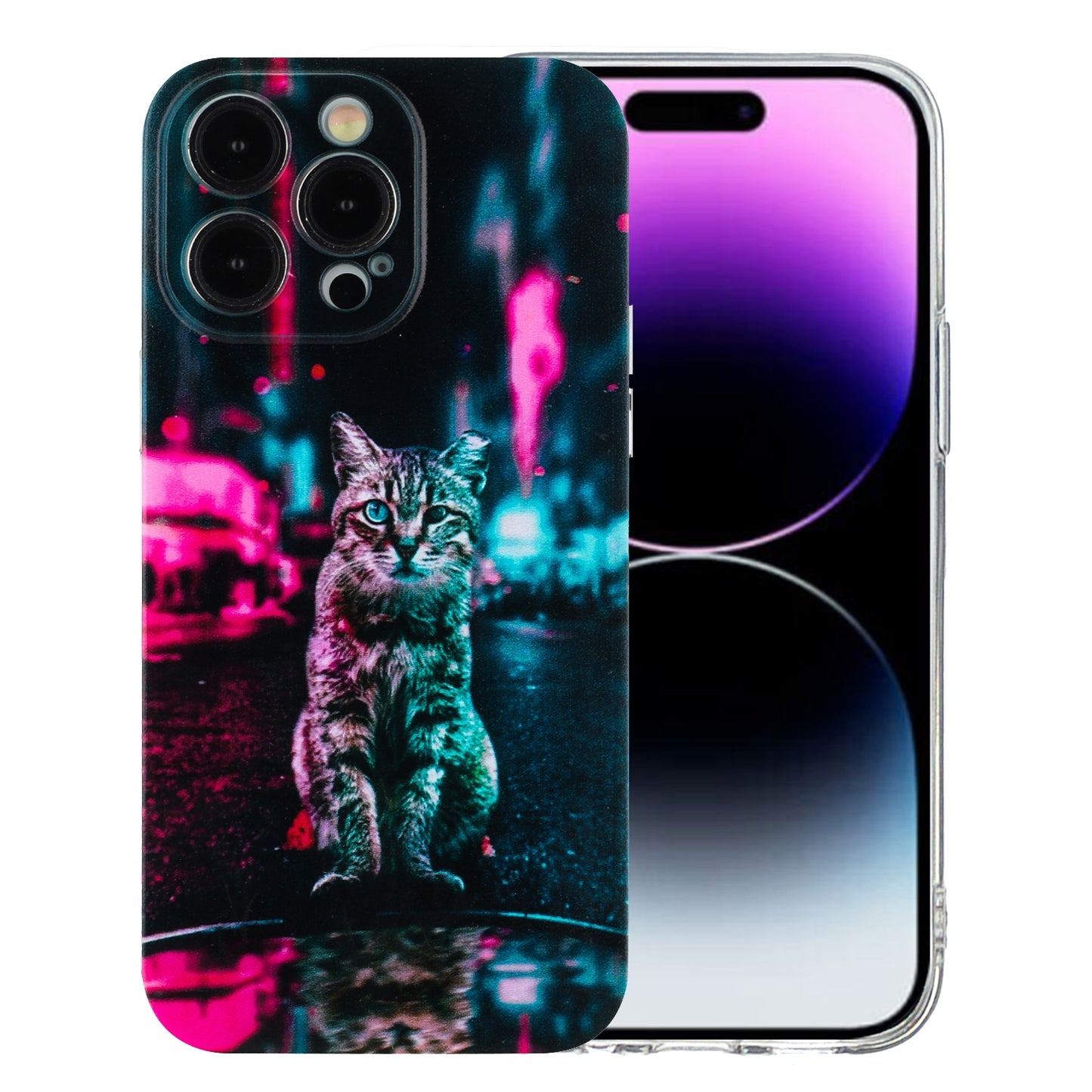 iPhone 15 Pro TPU Phone Case with Colourful Painting Pattern – Wear-Resistant and Lightweight