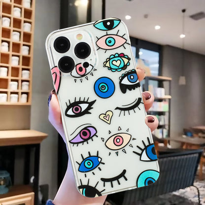 iPhone 15 Pro TPU Phone Case with Colourful Painting Pattern – Wear-Resistant and Lightweight