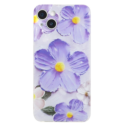 iPhone 15 Plus TPU Phone Case with Colourful Painting Pattern – Wear-Resistant and Lightweight