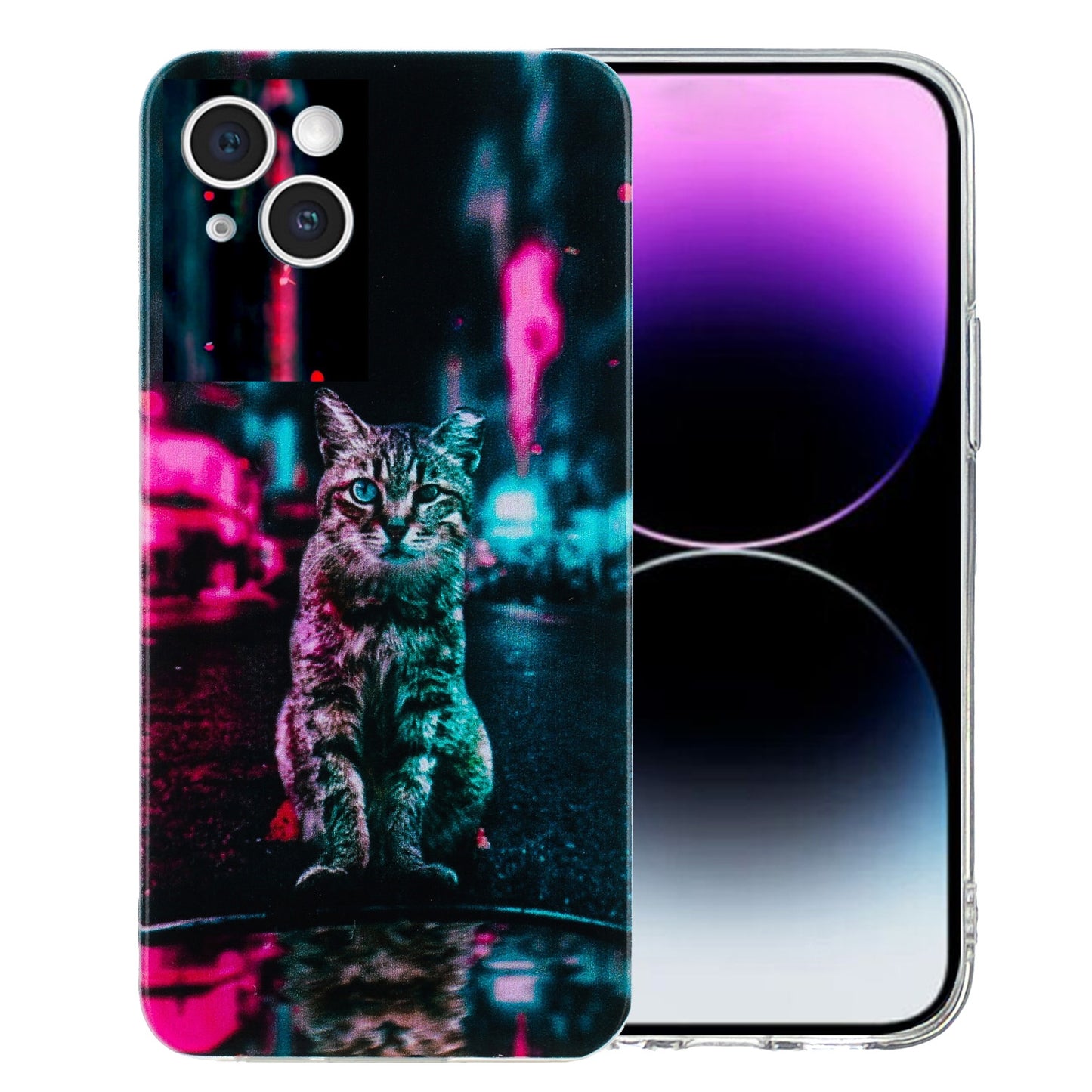 iPhone 15 Plus TPU Phone Case with Colourful Painting Pattern – Wear-Resistant and Lightweight