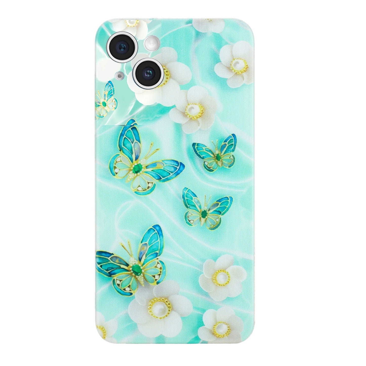 iPhone 15 TPU Phone Case with Colourful Painting Pattern – Wear-Resistant and Lightweight