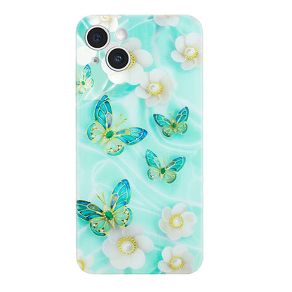 iPhone 15 TPU Phone Case with Colourful Painting Pattern – Wear-Resistant and Lightweight